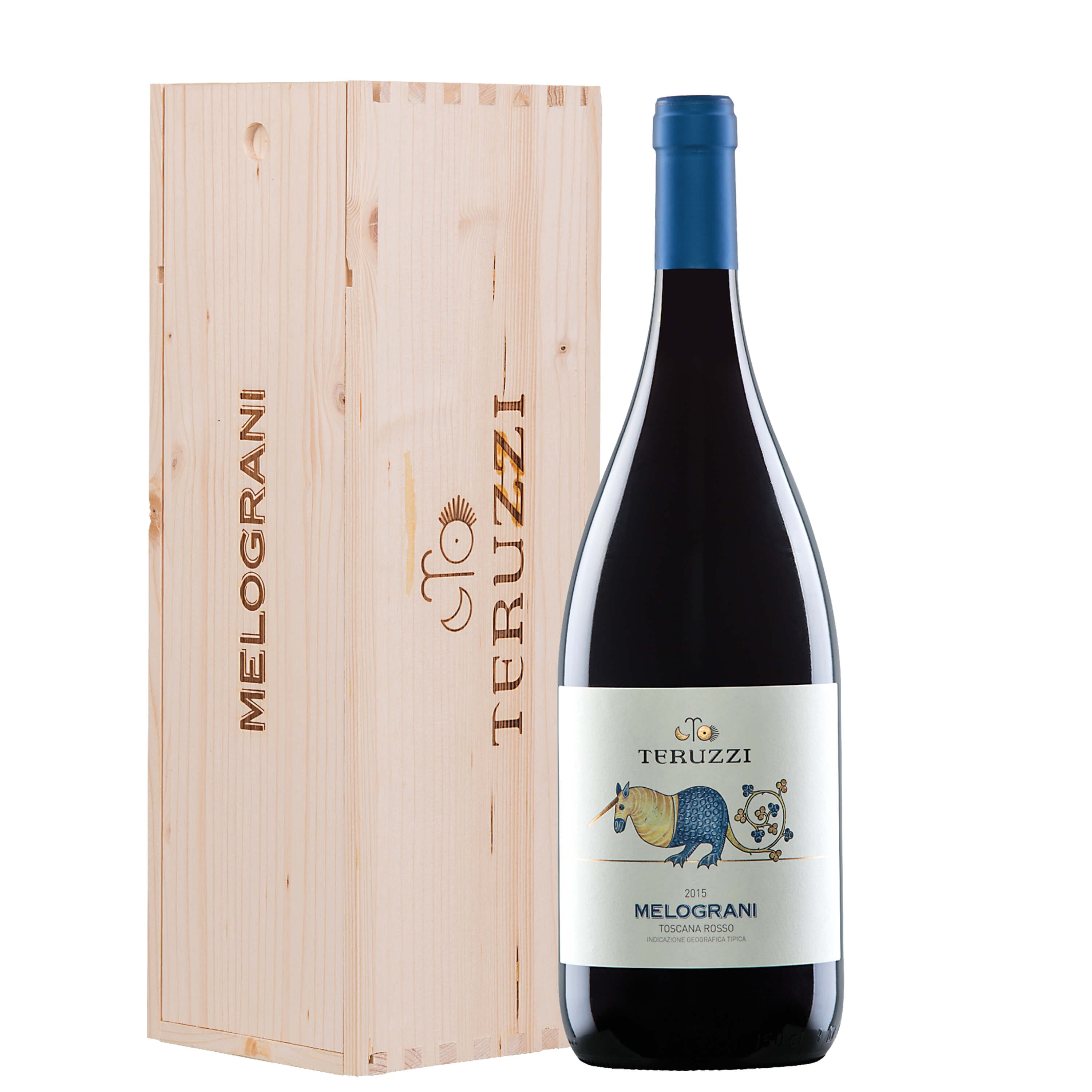 Toscana Rosso IGT "Melograni" 2018 Magnum - Teruzzi (cassetta di legno)