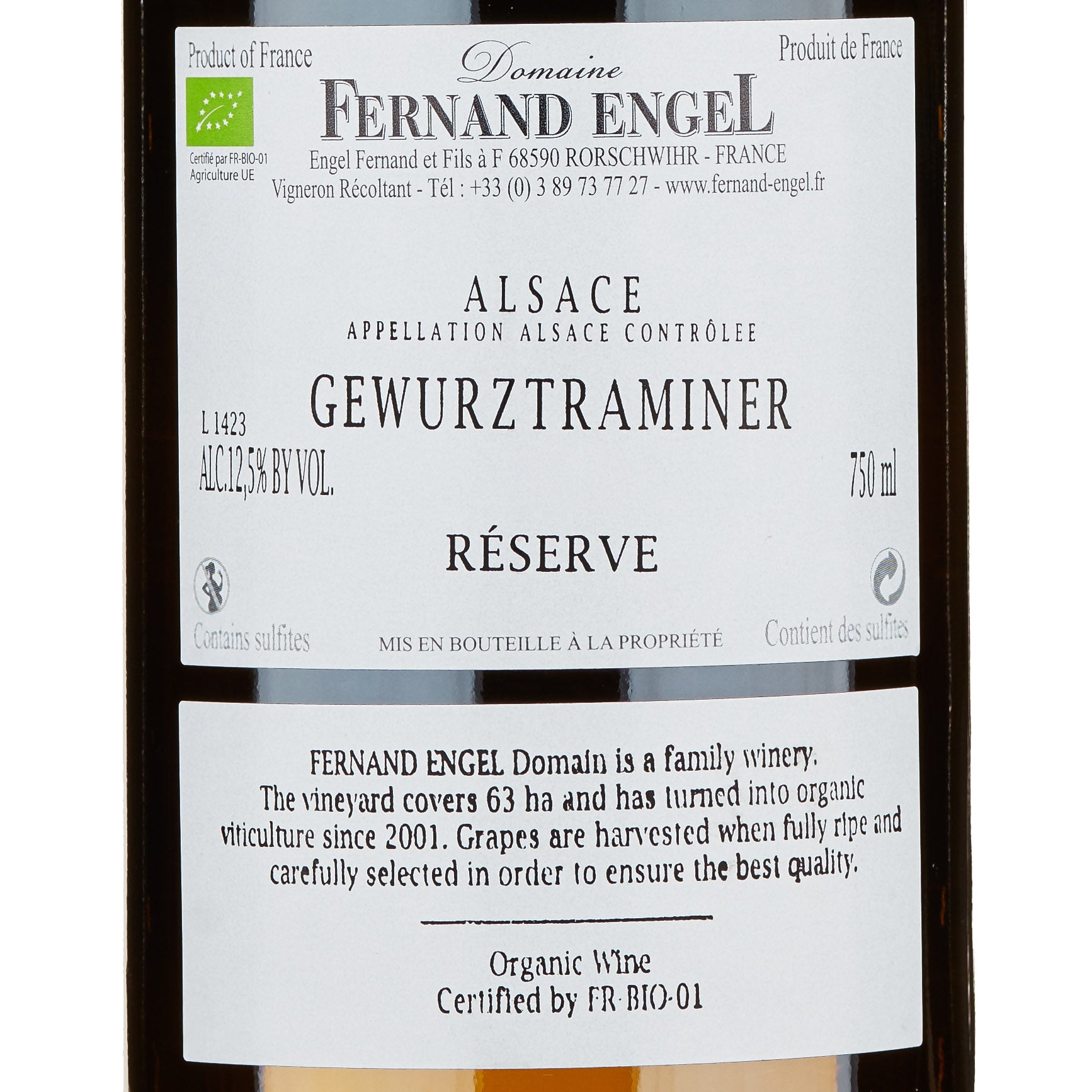 Alsace Gewurztraminer Réserve 2024 - Fernand Engel
