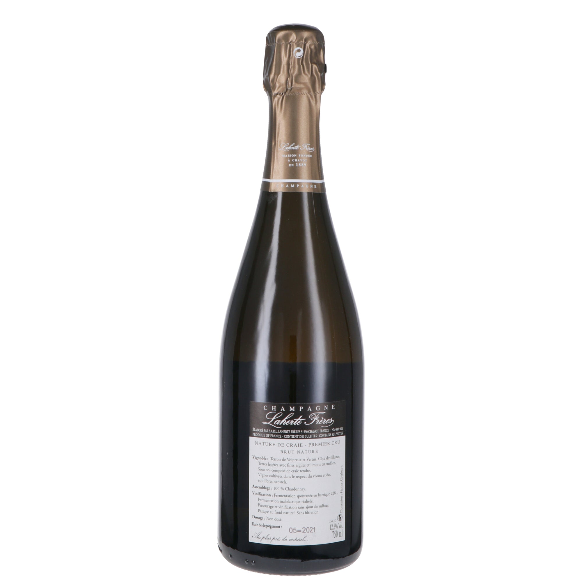 Champagne Premier Cru Blanc de Blancs Brut Nature "Nature de Craie" - Laherte Frères