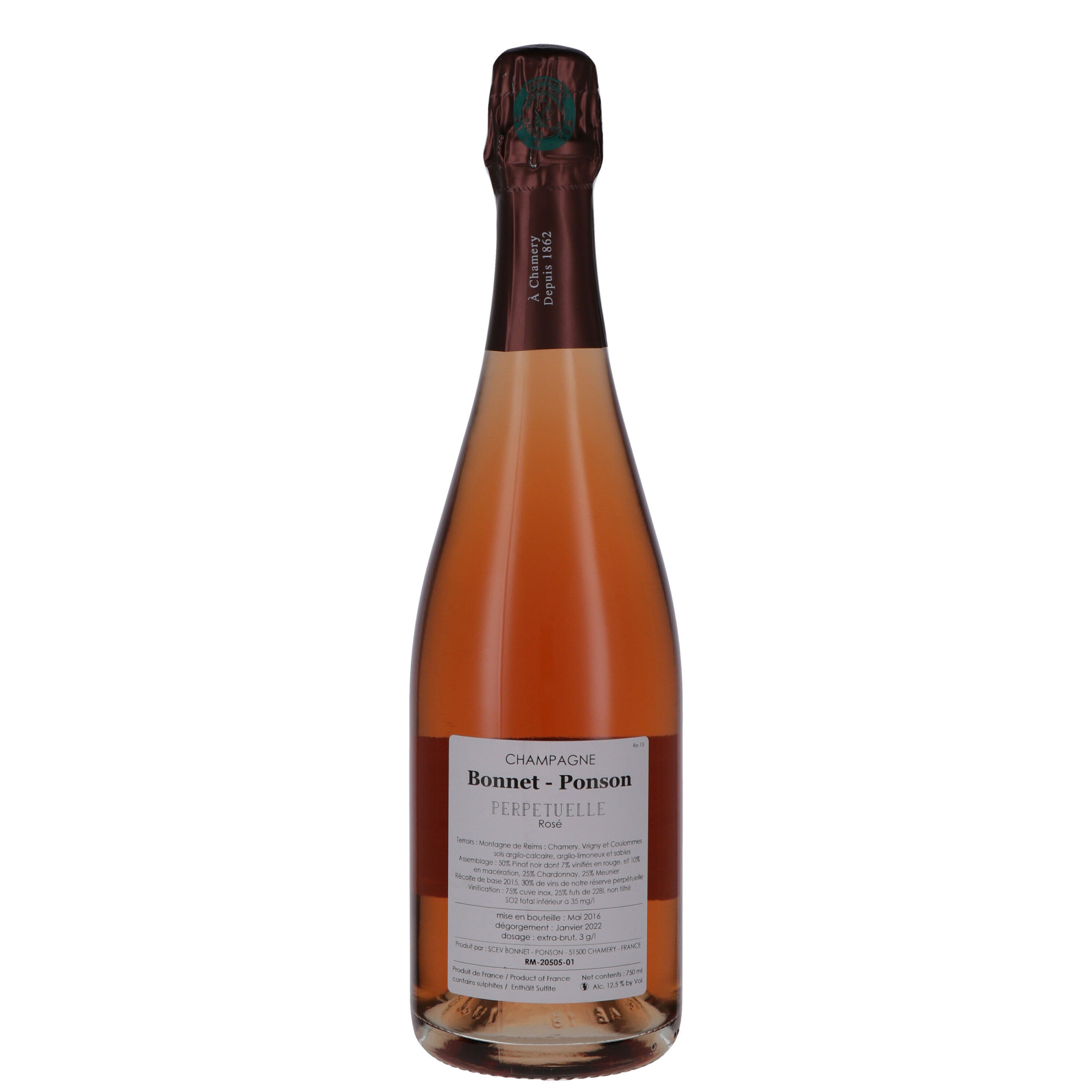 Champagne Rosé Extra-Brut Premier Cru "Cuvée Perpétuelle" - Bonnet-Ponson