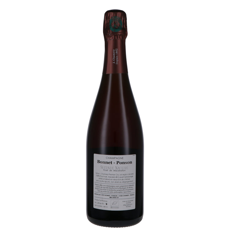 Champagne Dosage Zero Rosé Premier Cru "Seconde Nature" - Bonnet-Ponson