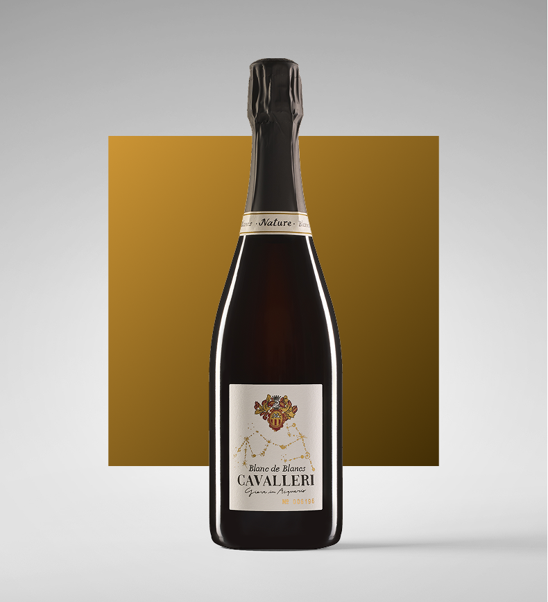 Vino Spumante di Qualità Metodo Classico Blanc de Blancs Nature "Giove in Acquario" - Cavalleri
