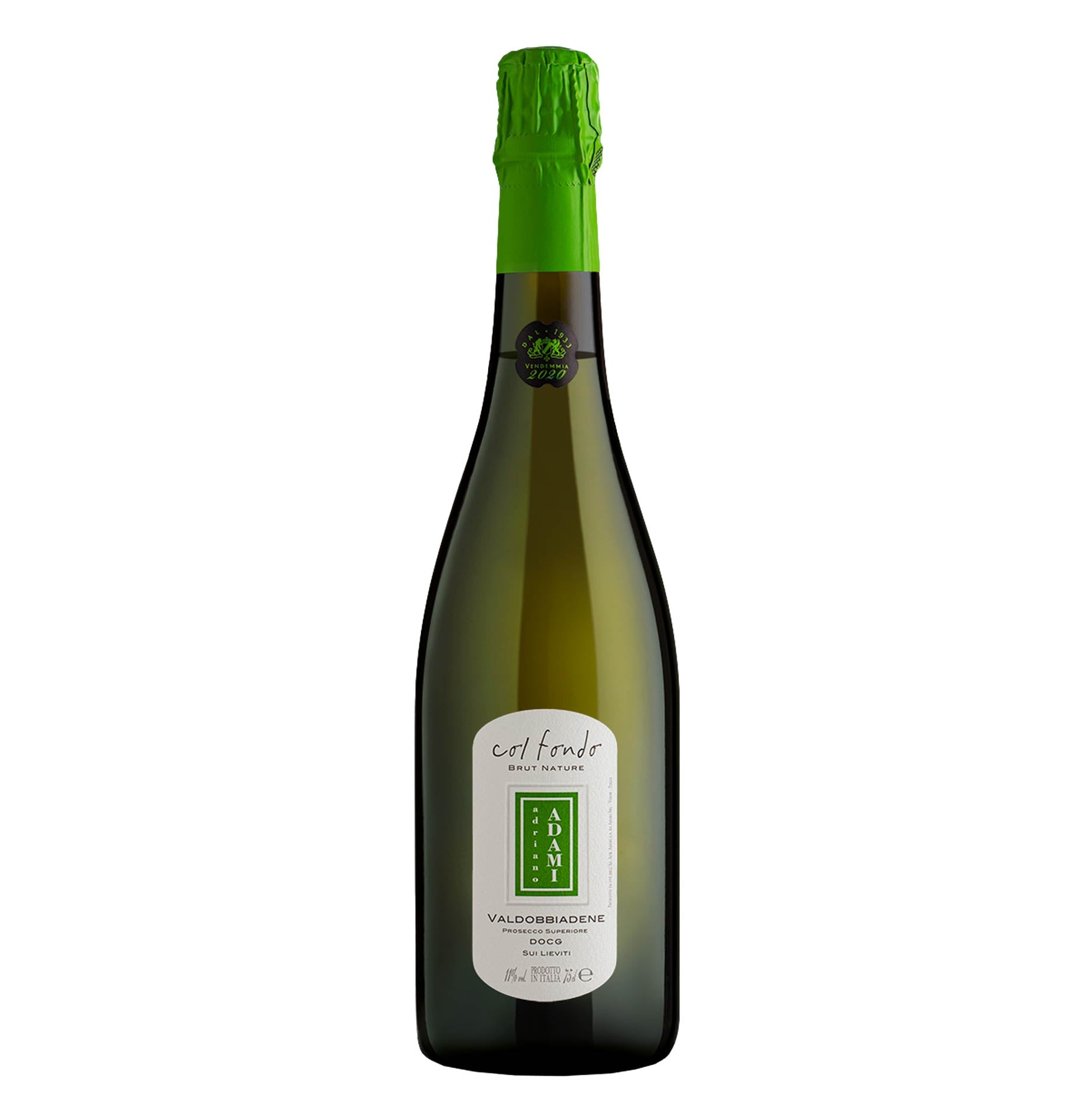 Valdobbiadene Prosecco Superiore Brut Nature DOCG "Col Fondo" Sui Lieviti 2024 - Adami