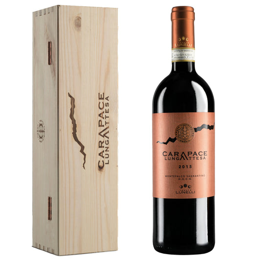 Montefalco Sagrantino DOCG "Carapace Lunga Attesa" 2017 - Tenuta Castelbuono, Tenute Lunelli (cassetta di legno)