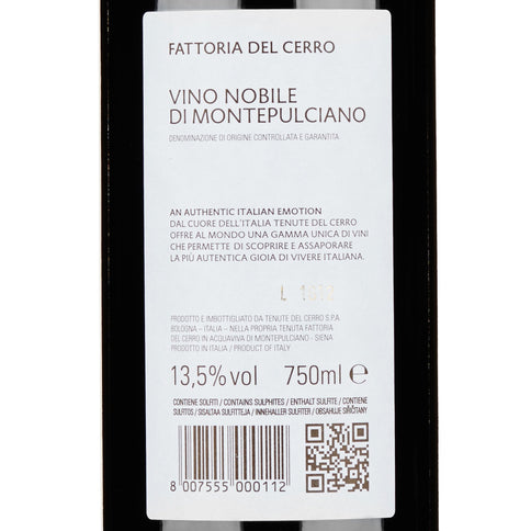 Vino Nobile di Montepulciano DOCG "Silìneo" 2020 - Fattoria del Cerro, Tenute del Cerro (cassetta di legno)