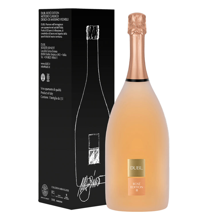 Spumante Brut Metodo Classico Rosè "Edition III" Magnum - DUBL (astuccio)