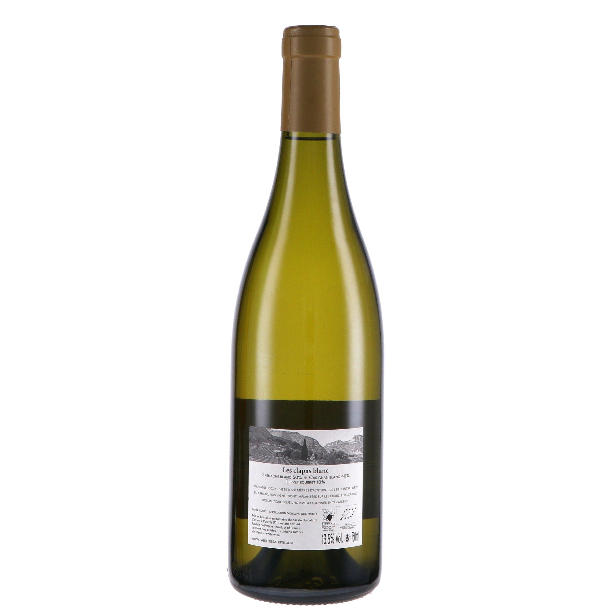 Languedoc "Clapas Blanc" 2020 - Domaine du Pas de l'Escalette