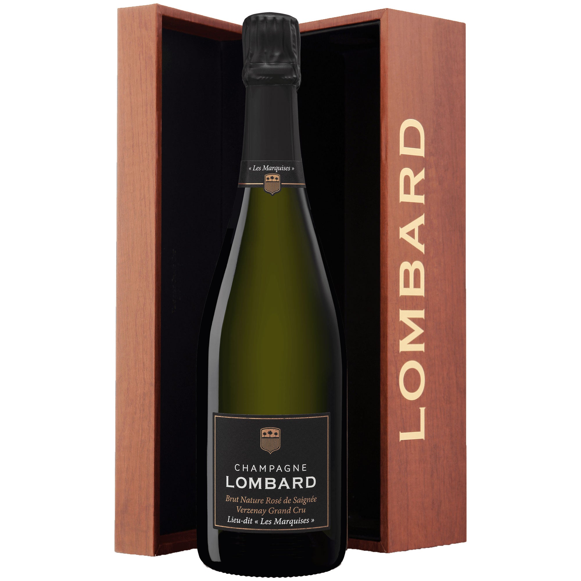 Champagne Rosé de Saignée Brut Nature Verzenay Grand Cru "Les Marquises" 2018 - Lombard (astuccio)