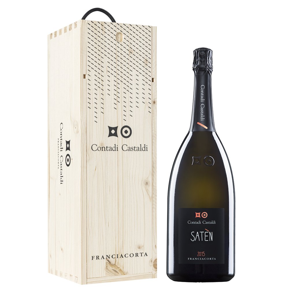 Franciacorta Satèn DOCG 2019 Magnum - Contadi Castaldi (cassetta di legno)