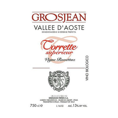 Vallée d’Aoste Torrette Superiore DOC "Vigne Rovettaz" 2023 - Grosjean